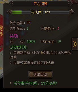 答题统计面板 答题统计面板