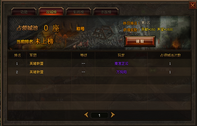 国战奖励 国战奖励